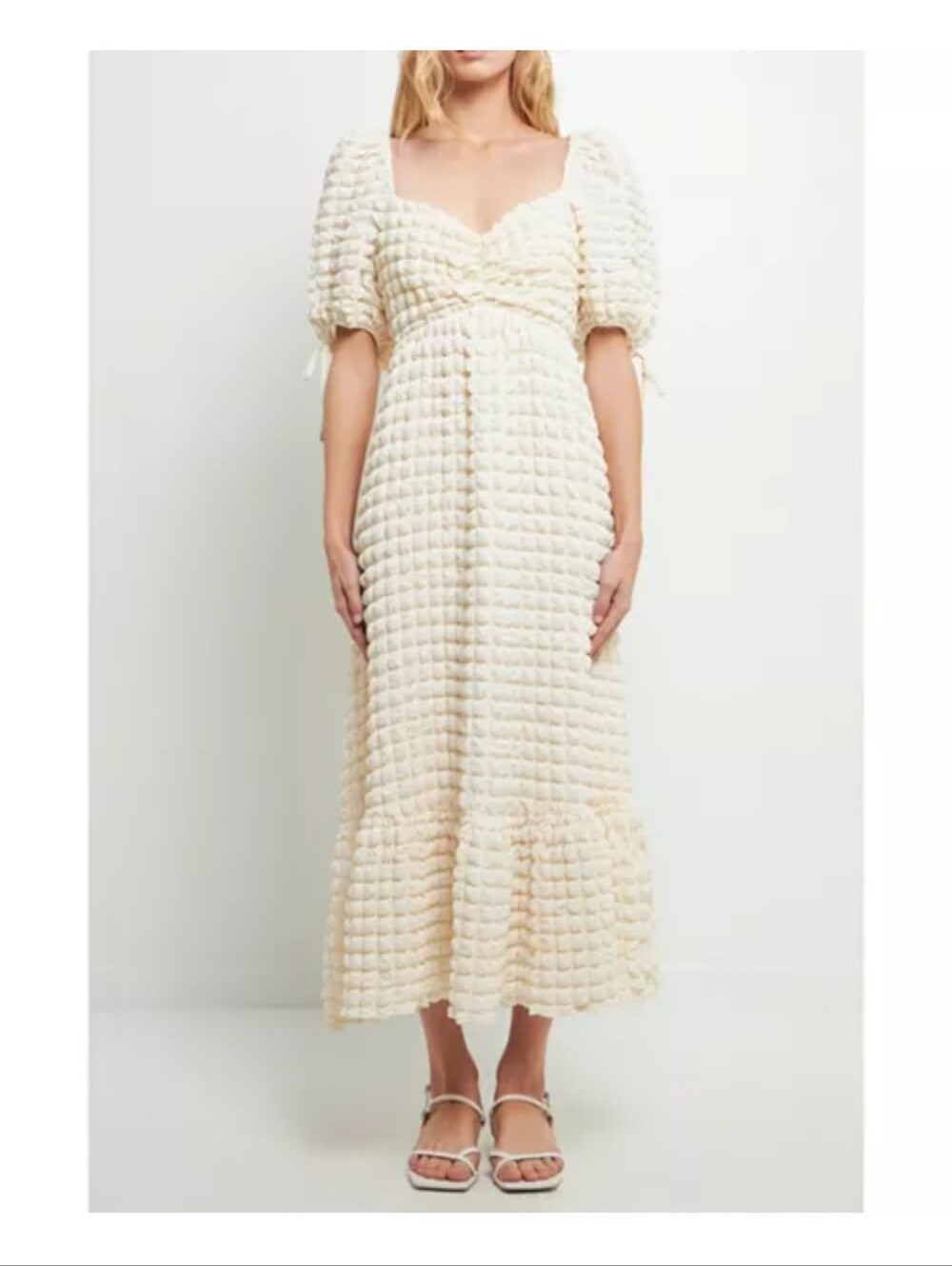 Endless Rose Women's Textured Maxi Dress Size Small. Boho Wedding - Picture 1 of 7